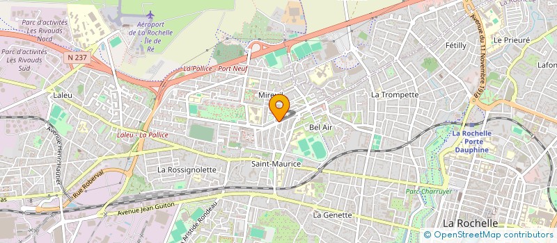 localisation de l'entreprise MONSIEUR ERIC JUTARD  LA ROCHELLE