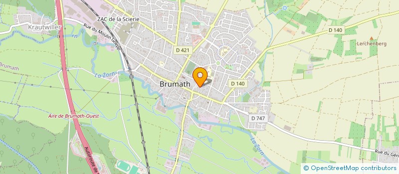 localisation de l'entreprise MONSIEUR ERIC KALB  BRUMATH