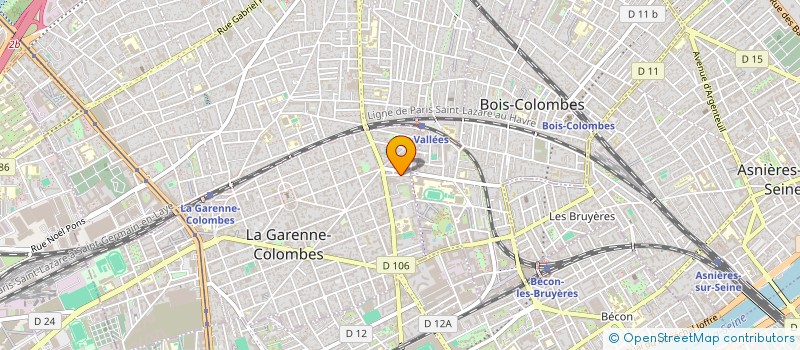 localisation de l'entreprise MONSIEUR ERIC KAZANDJI  LA GARENNE-COLOMBES