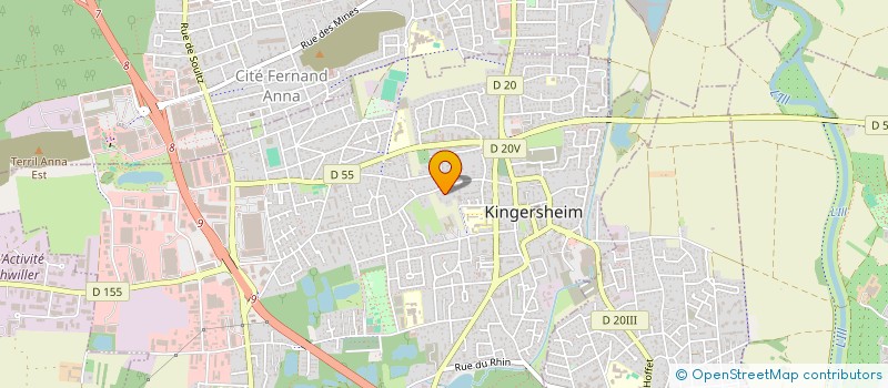 localisation de l'entreprise MONSIEUR ERIC KENKER  KINGERSHEIM