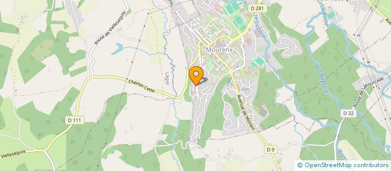 localisation de l'entreprise MONSIEUR ERIC KIEBEL  MOURENX