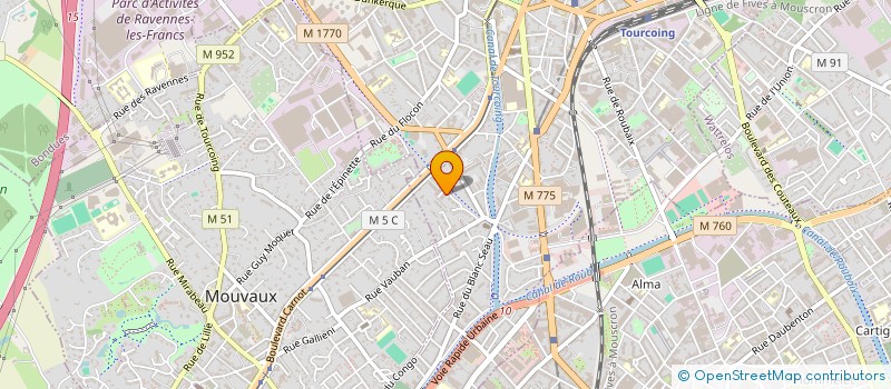 localisation de l'entreprise MONSIEUR ERIC KOLOKO  TOURCOING