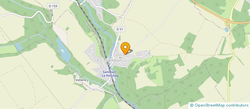 localisation de l'entreprise MONSIEUR ERIC KRANICH  SANTEUIL