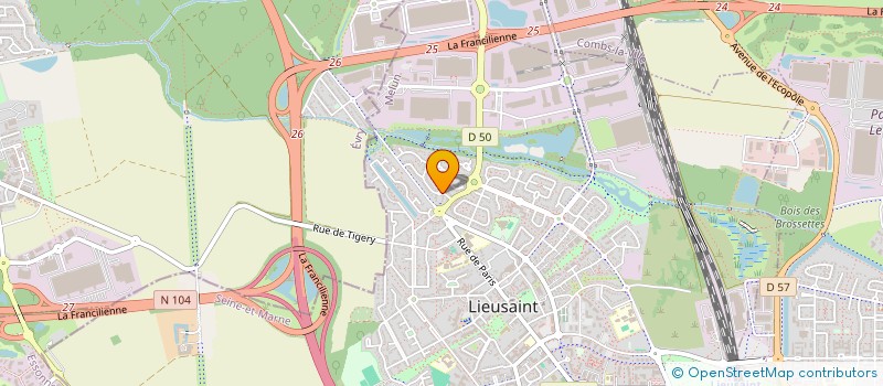 localisation de l'entreprise MONSIEUR ERIC KRONBERGER  LIEUSAINT