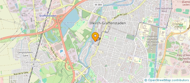 localisation de l'entreprise MONSIEUR ERIC KUNTZ  ILLKIRCH-GRAFFENSTADEN