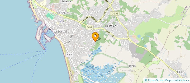 localisation de l'entreprise MONSIEUR ERIC L'HERMITE  LA TURBALLE