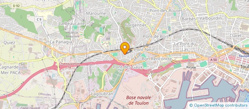 localisation de l'entreprise MONSIEUR ERIC LABARCA  TOULON