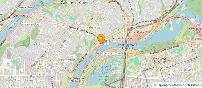 localisation de l'entreprise MONSIEUR ERIC LABELLE  CALUIRE-ET-CUIRE