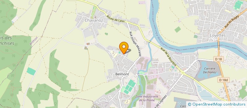 localisation de l'entreprise MONSIEUR ERIC LAFAYE  CHAVANOZ