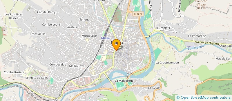 localisation de l'entreprise MONSIEUR ERIC LAFFONT  MILLAU