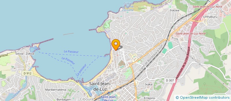 localisation de l'entreprise MONSIEUR ERIC LAFON à SAINT-JEAN-DE-LUZ