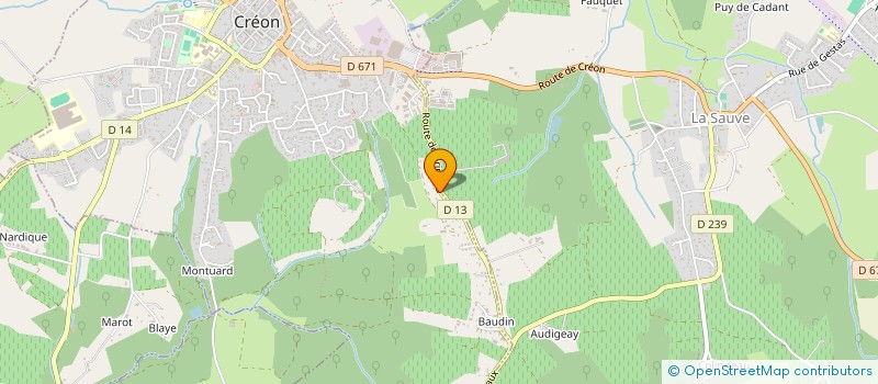 localisation de l'entreprise MONSIEUR ERIC LAFRAGETTE  LA SAUVE