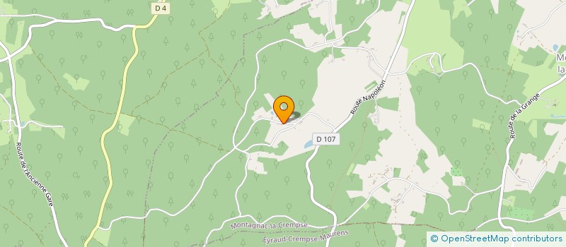 localisation de l'entreprise MONSIEUR ERIC LAGARDE  MONTAGNAC LA CREMPSE