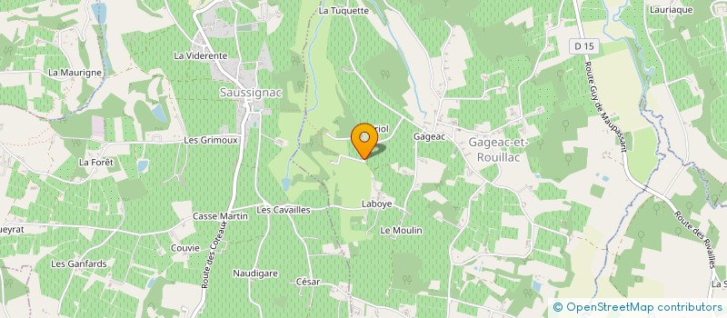 localisation de l'entreprise MONSIEUR ERIC LAGRANGE  GAGEAC-ET-ROUILLAC