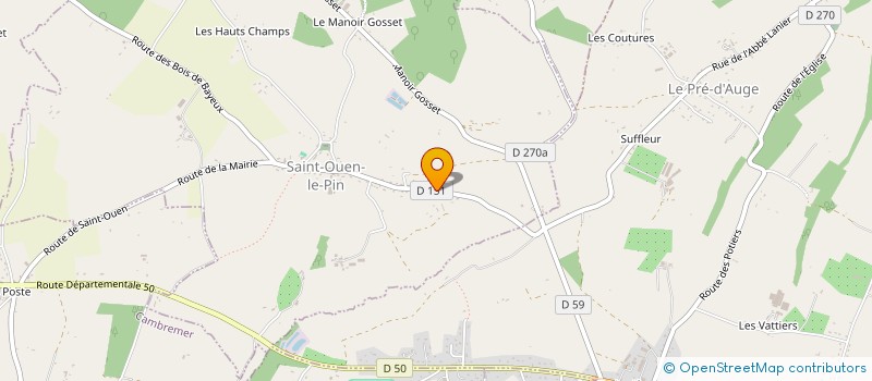 localisation de l'entreprise MONSIEUR ERIC LALLEMAND  SAINT-OUEN-LE-PIN