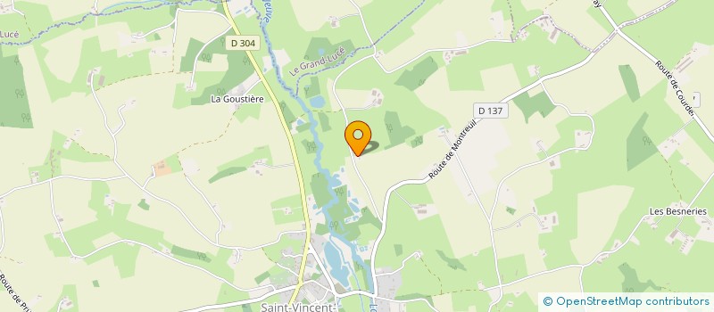 localisation de l'entreprise MONSIEUR ERIC LAMBERT  LE GRAND-LUCE