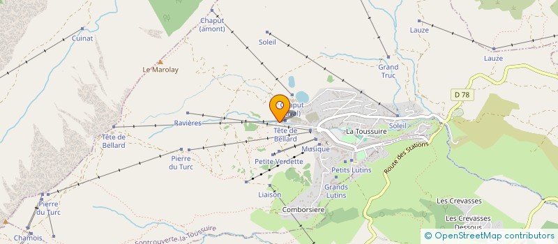 localisation de l'entreprise MONSIEUR ERIC LAMBERT  FONTCOUVERTE-LA-TOUSSUIRE