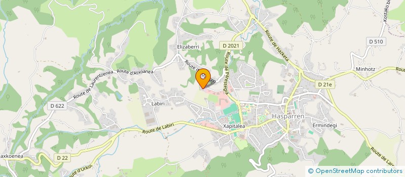 localisation de l'entreprise MONSIEUR ERIC LAMBURE  HASPARREN