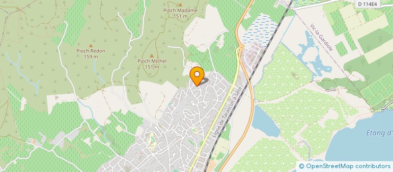 localisation de l'entreprise MONSIEUR ERIC LANGLAIS à FRONTIGNAN