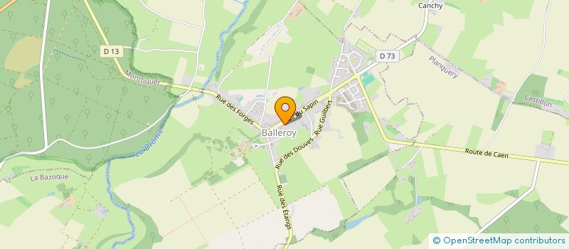 localisation de l'entreprise MONSIEUR ERIC LANGLOIS  BALLEROY-SUR-DROME