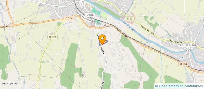 localisation de l'entreprise MONSIEUR ERIC LANOS à CREST