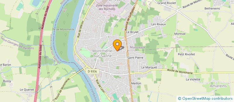 localisation de l'entreprise MONSIEUR ERIC LAPIERRE à MONTMERLE-SUR-SAONE