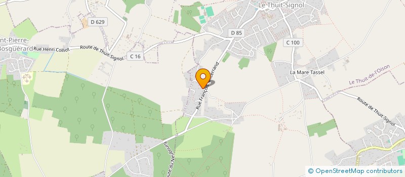 localisation de l'entreprise MONSIEUR ERIC LAQUIEVRE  LE THUIT DE L'OISON