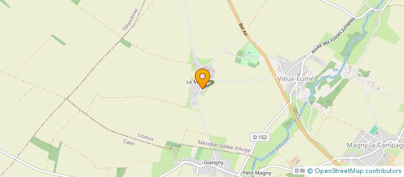 localisation de l'entreprise MONSIEUR ERIC LARCHER  MEZIDON VALLEE D'AUGE