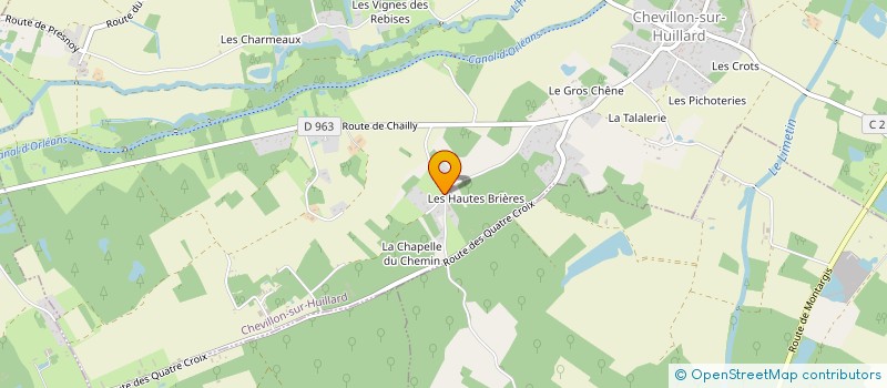 localisation de l'entreprise MONSIEUR ERIC LARIBE à CHEVILLON-SUR-HUILLARD