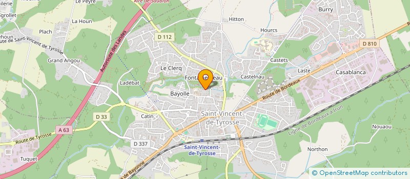 localisation de l'entreprise MONSIEUR ERIC LASSERE  SAINT-VINCENT-DE-TYROSSE