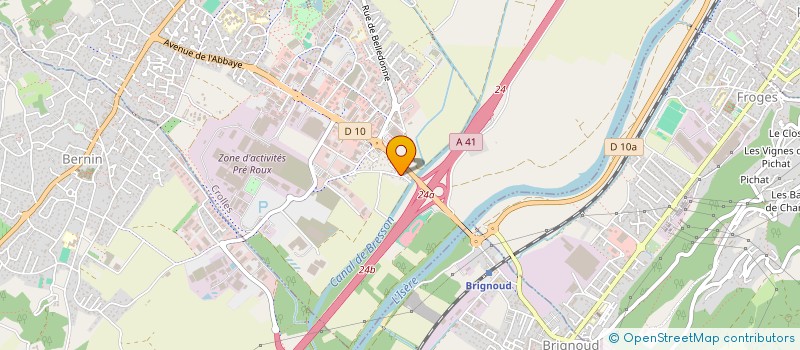 localisation de l'entreprise MONSIEUR ERIC LATIL  CROLLES