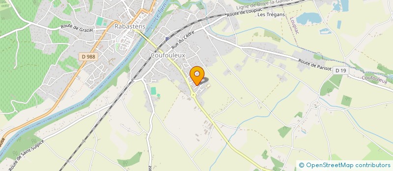 localisation de l'entreprise MONSIEUR ERIC LAURENS  COUFOULEUX