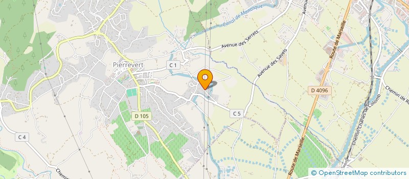 localisation de l'entreprise MONSIEUR ERIC LAURENT  PIERREVERT