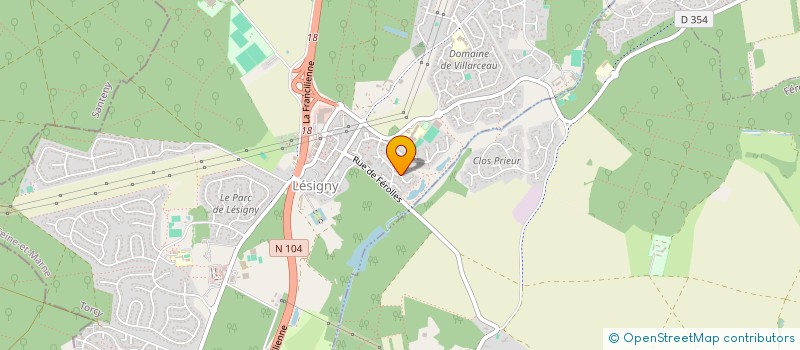 localisation de l'entreprise MONSIEUR ERIC LAVAUD  LESIGNY