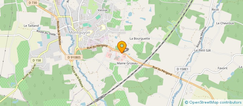 localisation de l'entreprise MONSIEUR ERIC LAVAUD  MONTGUYON