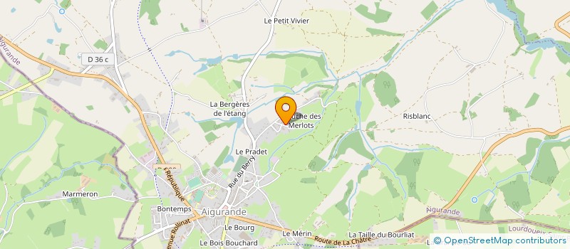 localisation de l'entreprise MONSIEUR ERIC LAVERDANT à AIGURANDE