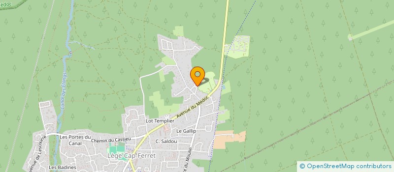localisation de l'entreprise MONSIEUR ERIC LAVIDALIE  LEGE-CAP-FERRET