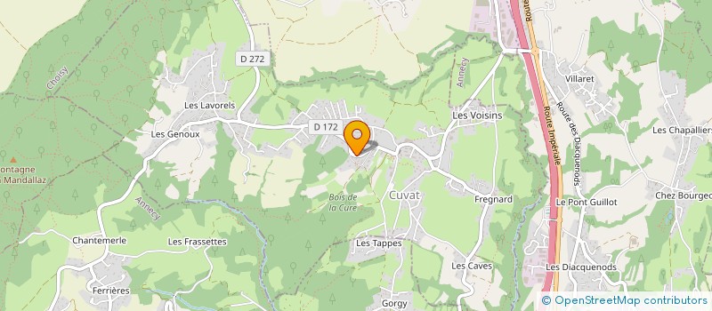 localisation de l'entreprise MONSIEUR ERIC LAVOREL  CUVAT