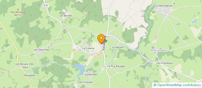 localisation de l'entreprise MONSIEUR ERIC LAY  BLAUDEIX