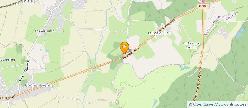 localisation de l'entreprise MONSIEUR ERIC LE BARH  ESPINASSE-VOZELLE