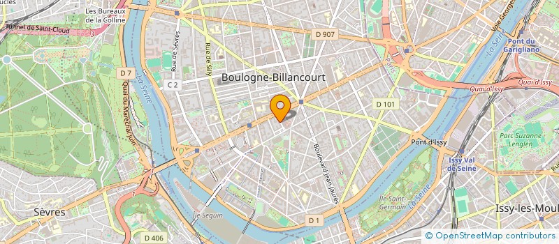 localisation de l'entreprise MONSIEUR ERIC LE BERRIGAUD à BOULOGNE-BILLANCOURT