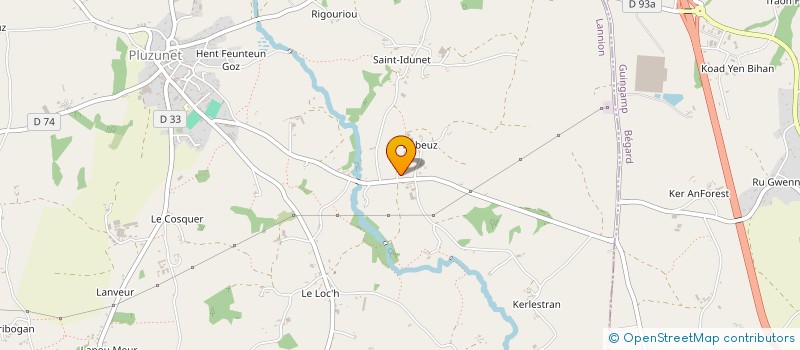 localisation de l'entreprise MONSIEUR ERIC LE BEUVANT à PLUZUNET