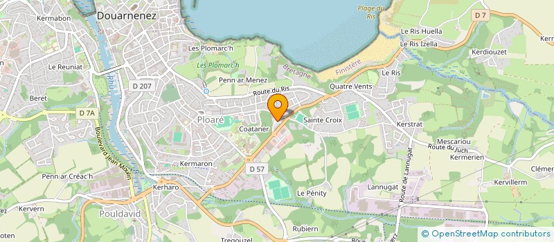 localisation de l'entreprise MONSIEUR ERIC LE BIHAN  DOUARNENEZ