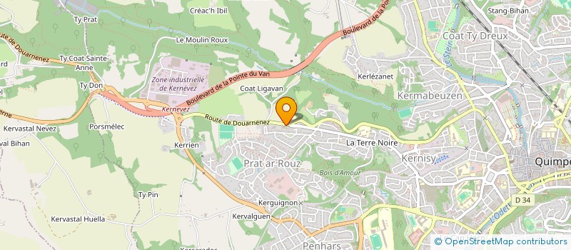 localisation de l'entreprise MONSIEUR ERIC LE BOZEC à QUIMPER