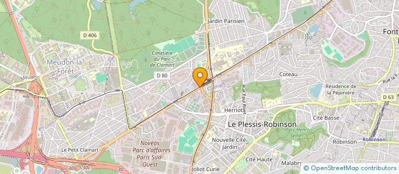 localisation de l'entreprise MONSIEUR ERIC LE BRAS à CLAMART