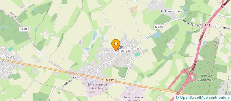 localisation de l'entreprise MONSIEUR ERIC LE BRETON  TRANGE