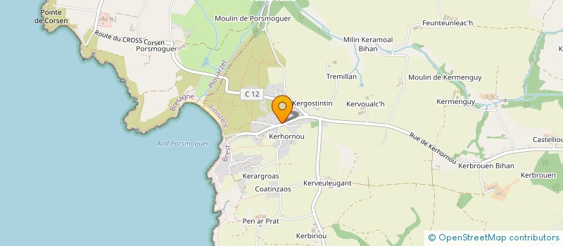 localisation de l'entreprise MONSIEUR ERIC LE BRIS  PLOUGONVELIN