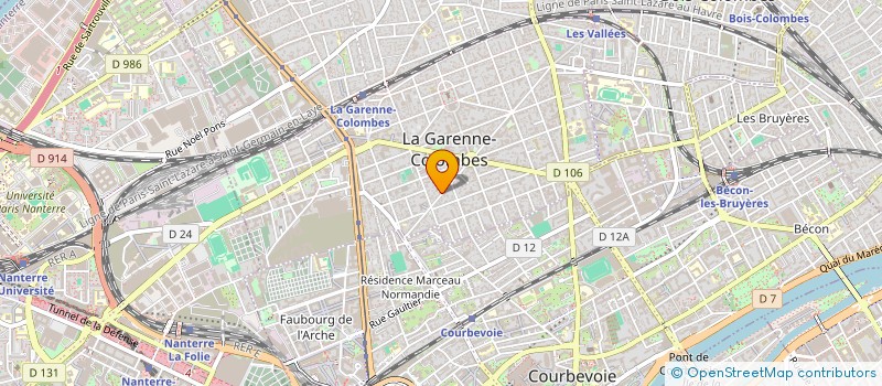 localisation de l'entreprise MONSIEUR ERIC LE BRIS  LA GARENNE-COLOMBES