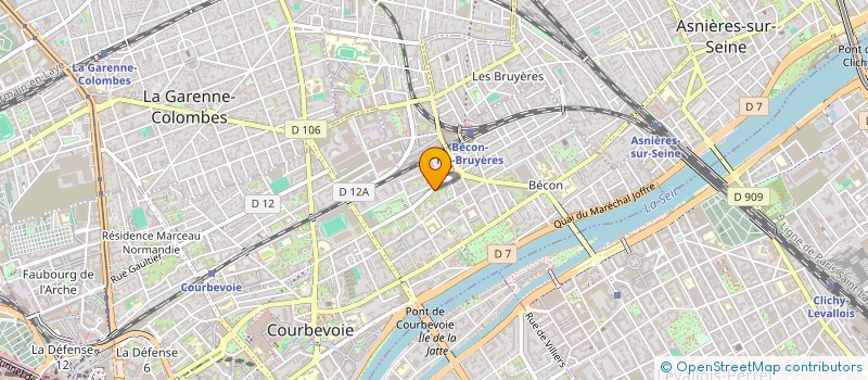 localisation de l'entreprise MONSIEUR ERIC LE COZ à COURBEVOIE