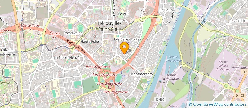 localisation de l'entreprise MONSIEUR ERIC LE DENMAT  HEROUVILLE SAINT CLAIR